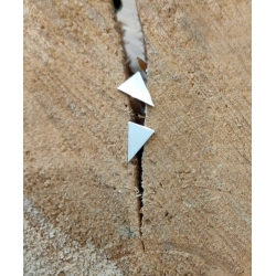 Kolczyki sztyfty trójkąty srebro 925